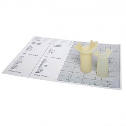 Papier de Spirométrie Diagramm Halbach pour Vitalograph - 30m x 110mm