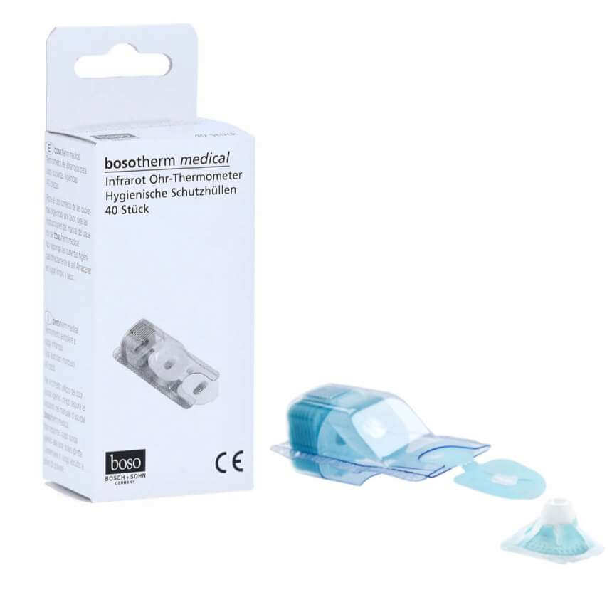 Housses de protection hygiéniques pour thermomètres auriculaires boso