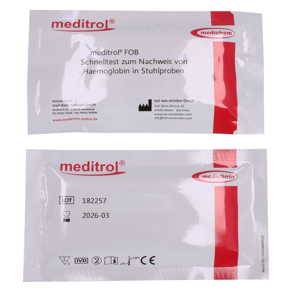 Test de selles meditrol FOB pour diagnostic précoce du cancer