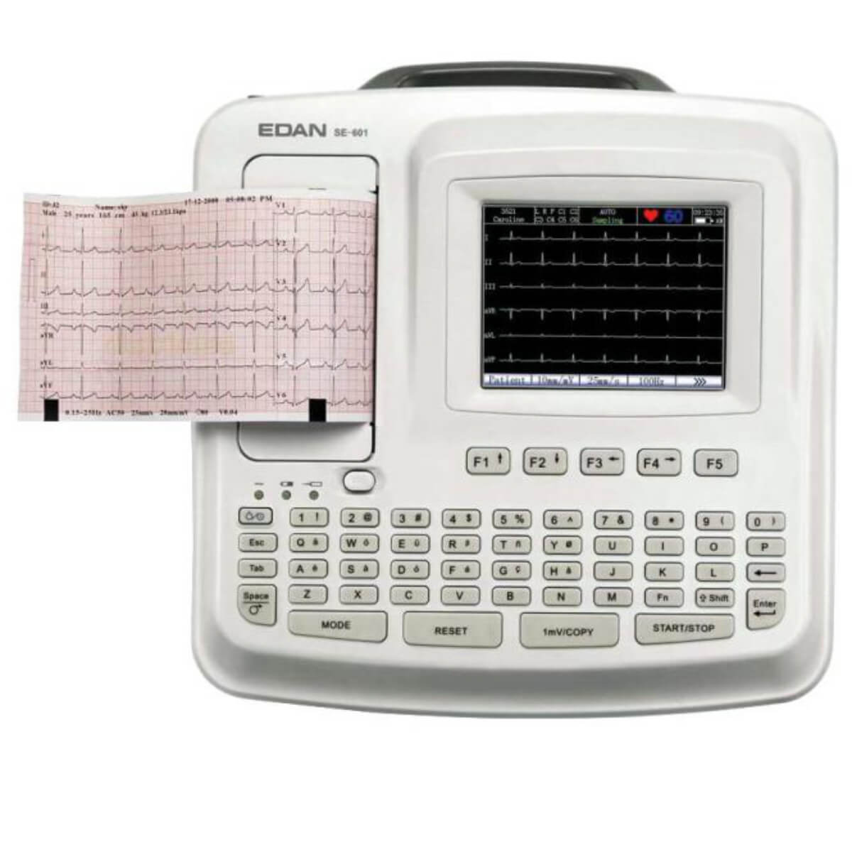 Électrocardiographe SE-601 B à 6 canaux avec imprimante intégrée