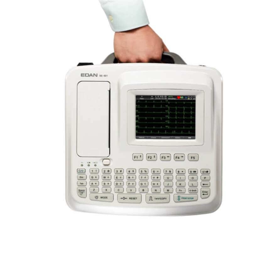 Électrocardiographe SE-601 B à 6 canaux avec imprimante intégrée