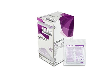 GAMMEX Gants Latex Opération Stériles Non Poudrés Taille 7.5 - 50 Paires
