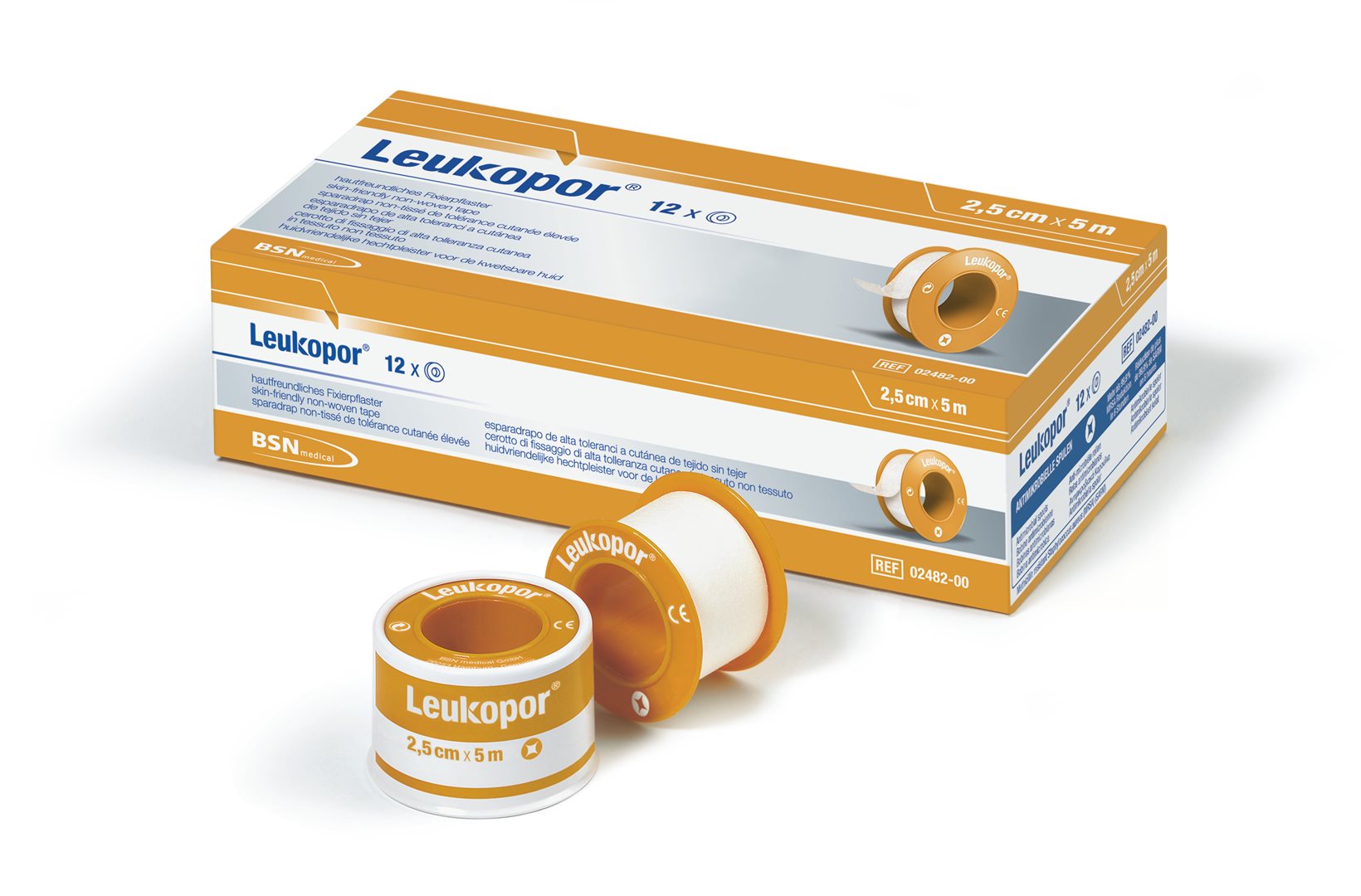LEUKOPOR Fixierpflaster 2.5cmx5m | 12 pièces