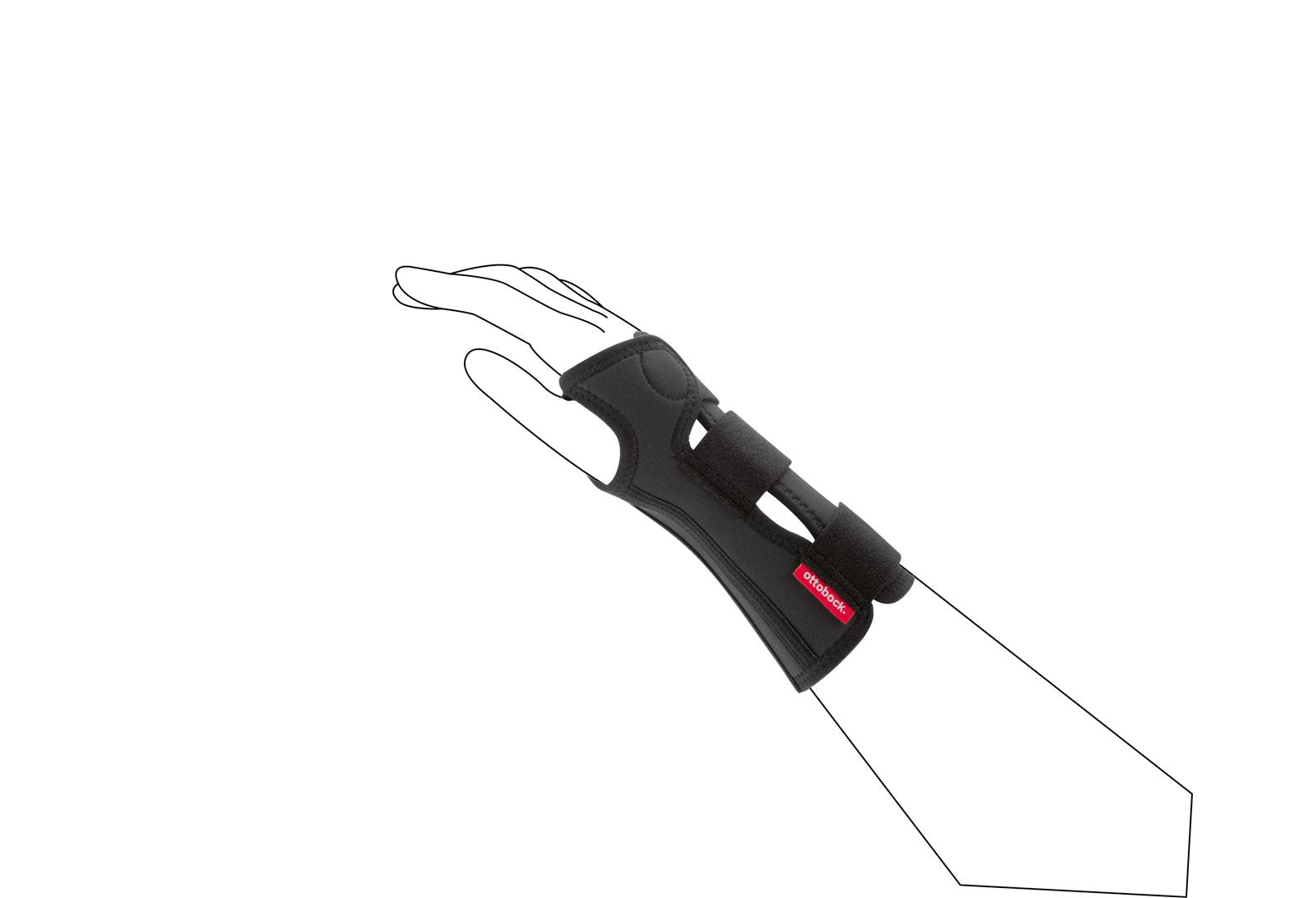 MANU 3D XXL Gant Droit Noir | Confort