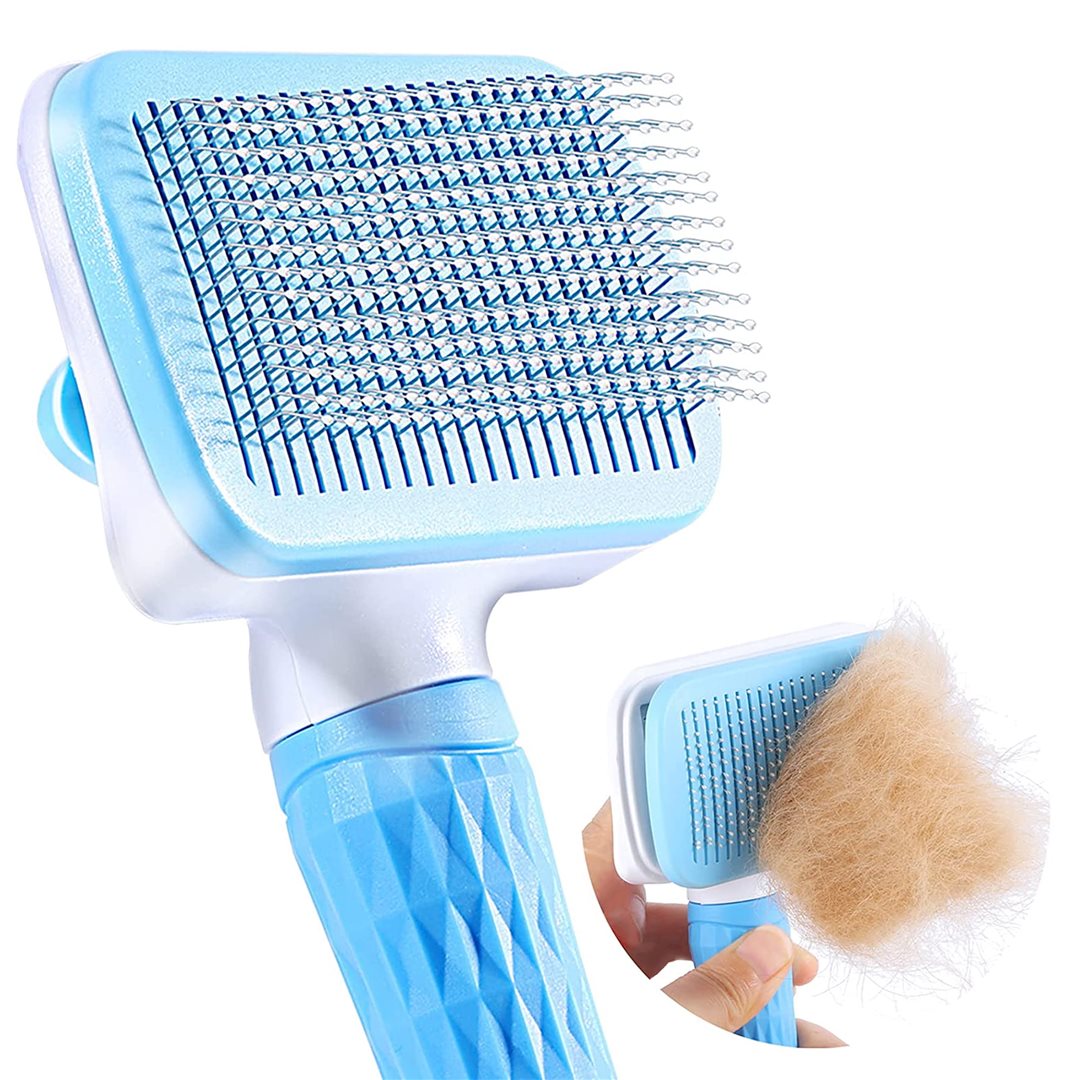 QUICK AID Brosse Poils Animaux | Auto-nettoyante