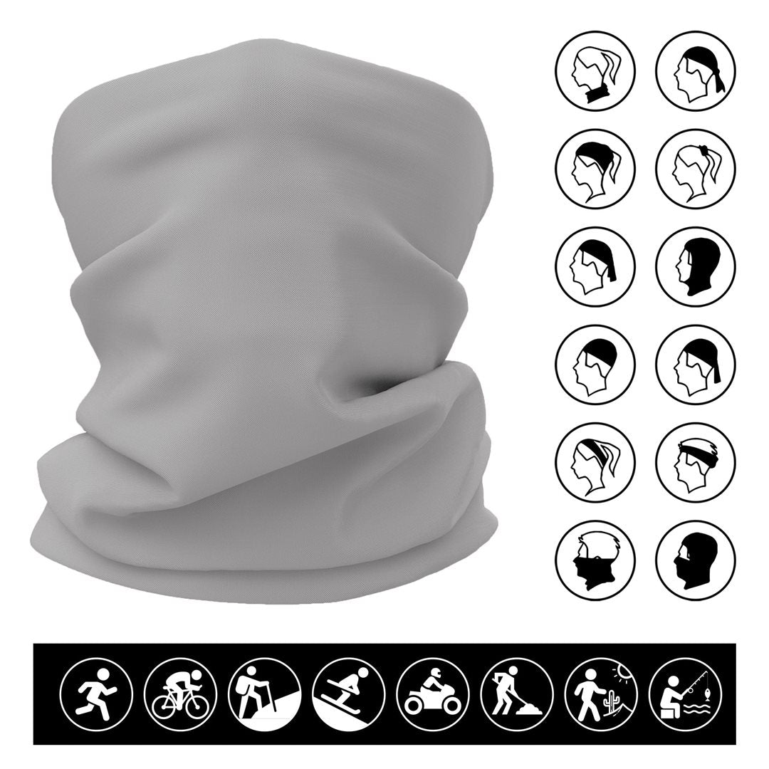 QUICK AID Tube Tour de Cou Gris Clair | Polyvalent