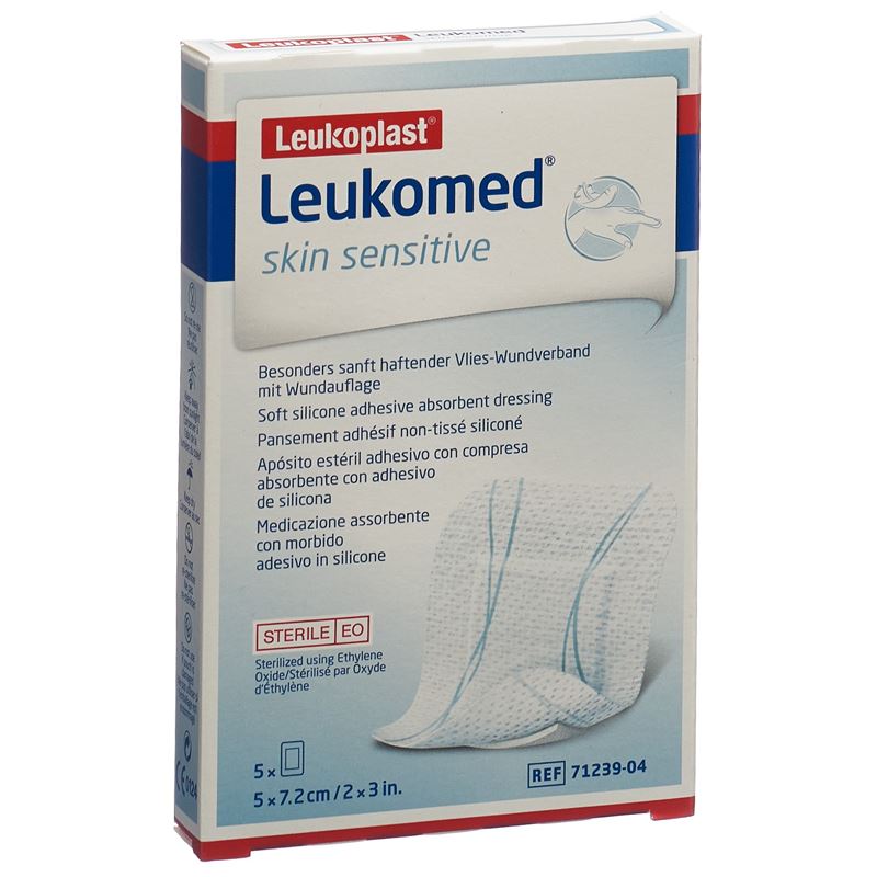 LEUKOMED Skin Sensitive Pansement 5x7.2cm 10 pièces | Douceur