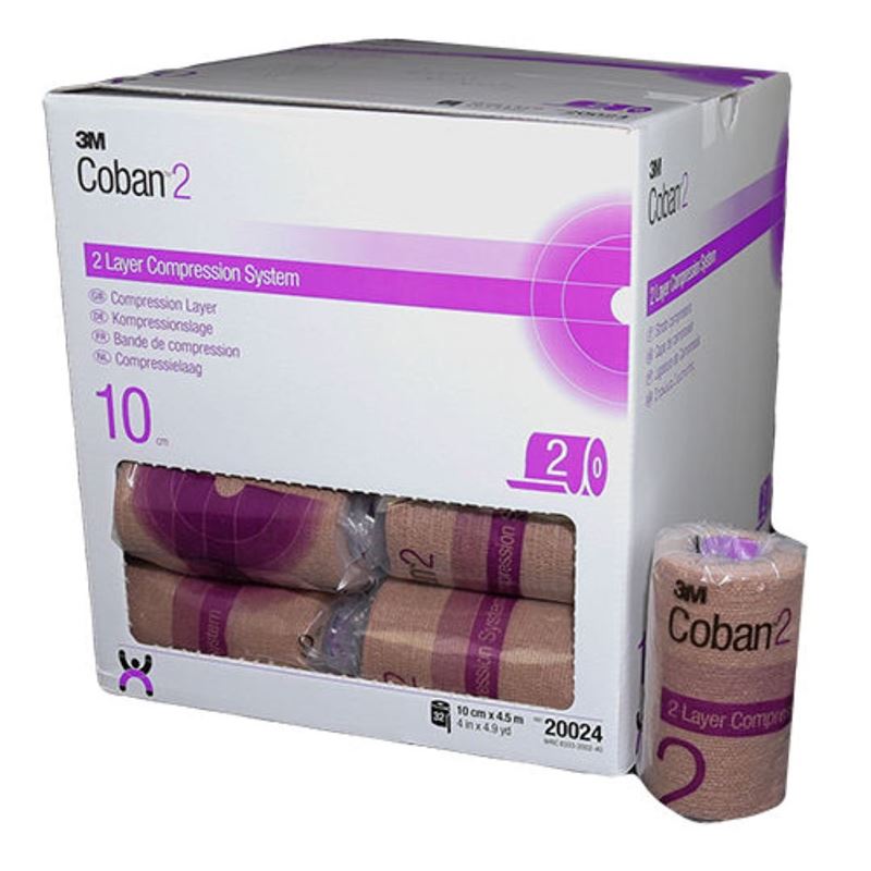 3M COBAN 2 Lymph Comp Layer 10cmx4.5m | 32 pièces