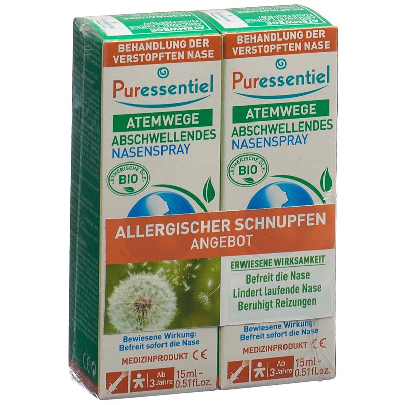 Puressentiel Spray Nasal Décongestionnant Respiratoire 15 ml