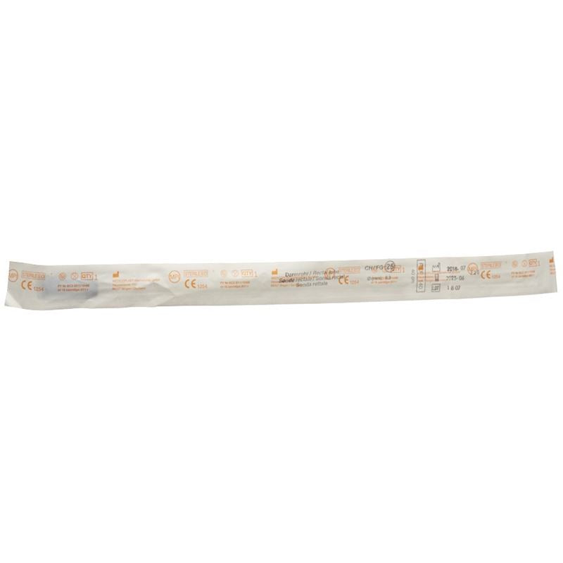 QUALIMED Sonde rectale CH25 40cm | PVC Stériles 100 pièces