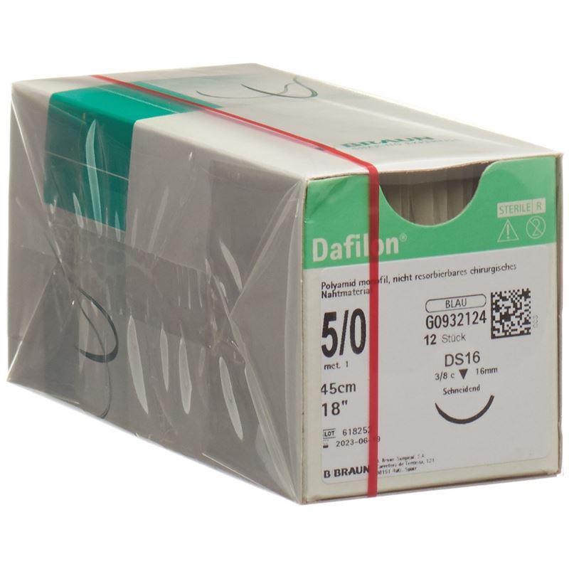 DAFILON Bleu 45cm DS 16 5-0 | 36 pièces
