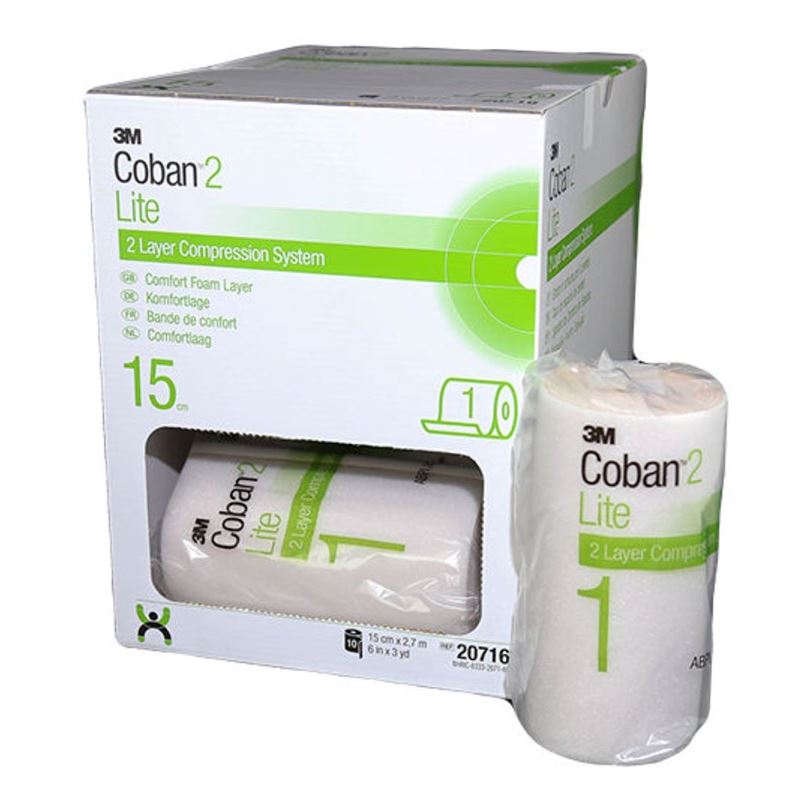 3M COBAN 2 Lymph Lite Comf Layer 15cmx2.7m | 10 pièces