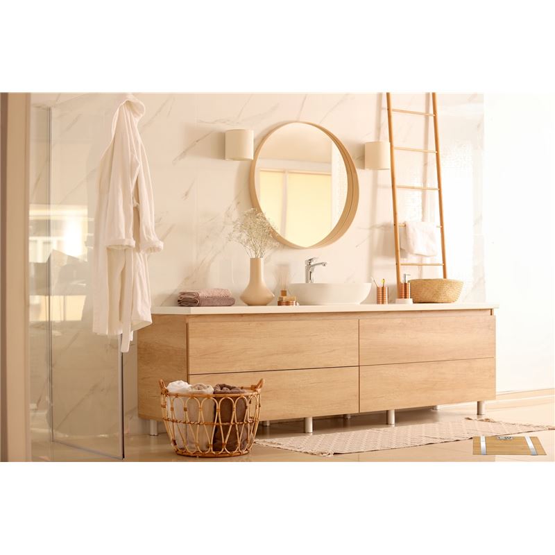 TERRAILLON Personenwaage Bamboo Fit Pèse-personne | Design Naturel