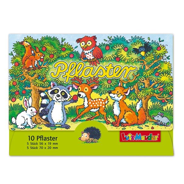 LUTZ MAUDER Pansements Enfants Animaux Forêt 10 Pièces | Soin Blessures
