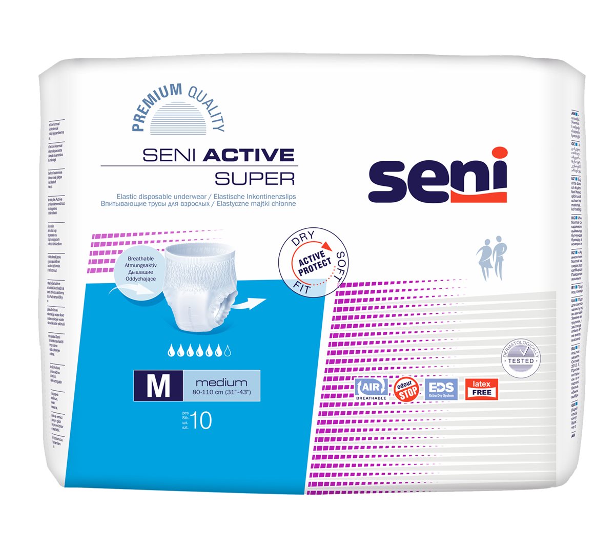 SENI Active Super Pants Taille M 10 pièces | Confort & Protection
