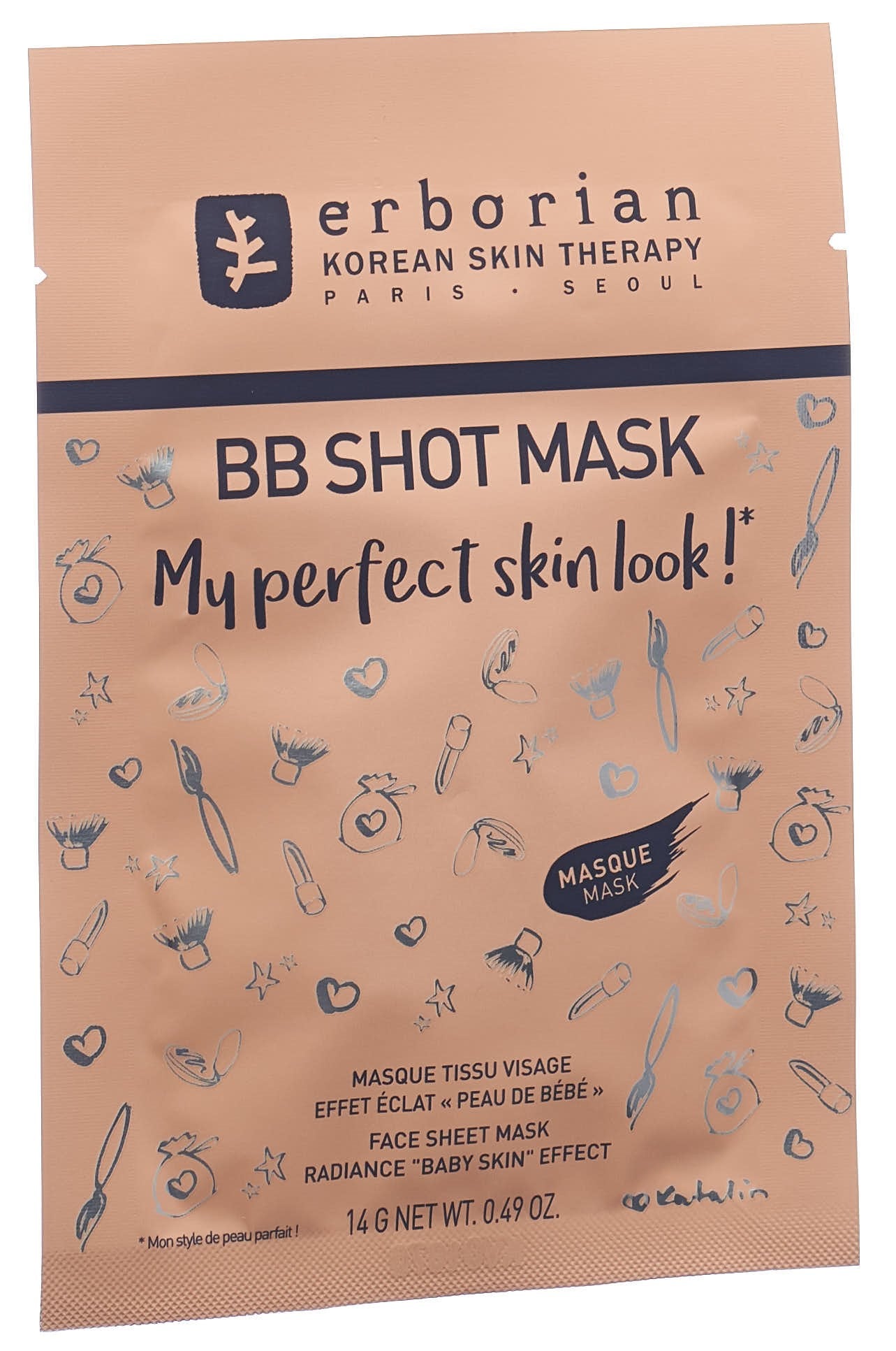 ERBORIAN BB Shot Masque Éclat Instantané Peau Parfaite | Masque Visage