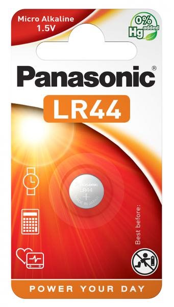 PANASONIC Piles Bouton LR44 2 Pièces Haute Performance | Électronique Médicale