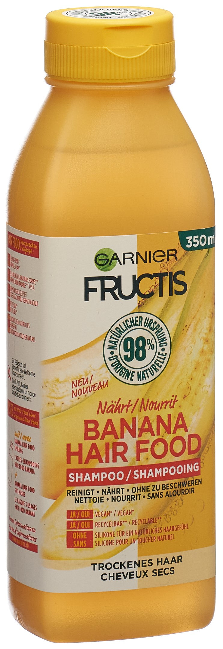 Garnier Fructis Hair Food Shampooing Banane Cheveux Secs | 350 ml