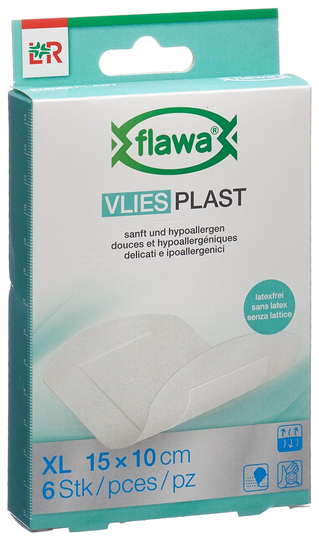 FLAWA Pansement Vlies Plast 10 x 15 cm 6 pièces | Soin & Protection