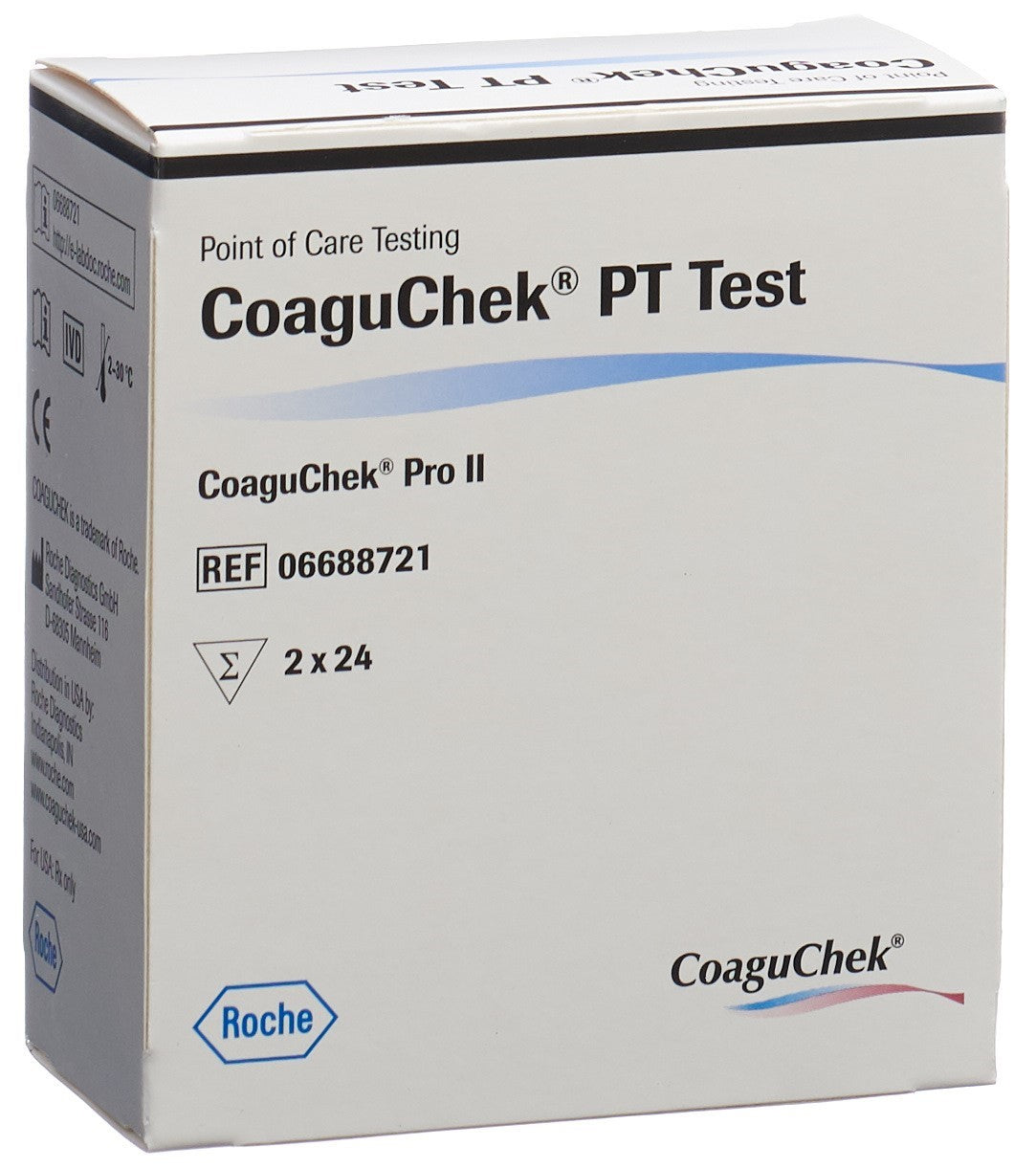 CoaguChek PT Test Bandelettes 2 x 24 Tests | Fiabilité & Précision