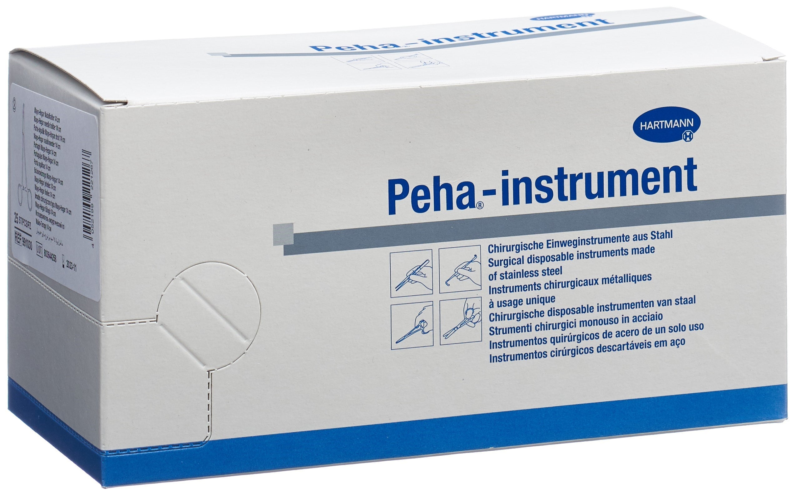 PEHA-INSTRUMENT Porte-aiguille Mayo-Hegar 14cm Stérile | Boîte 25 Unités