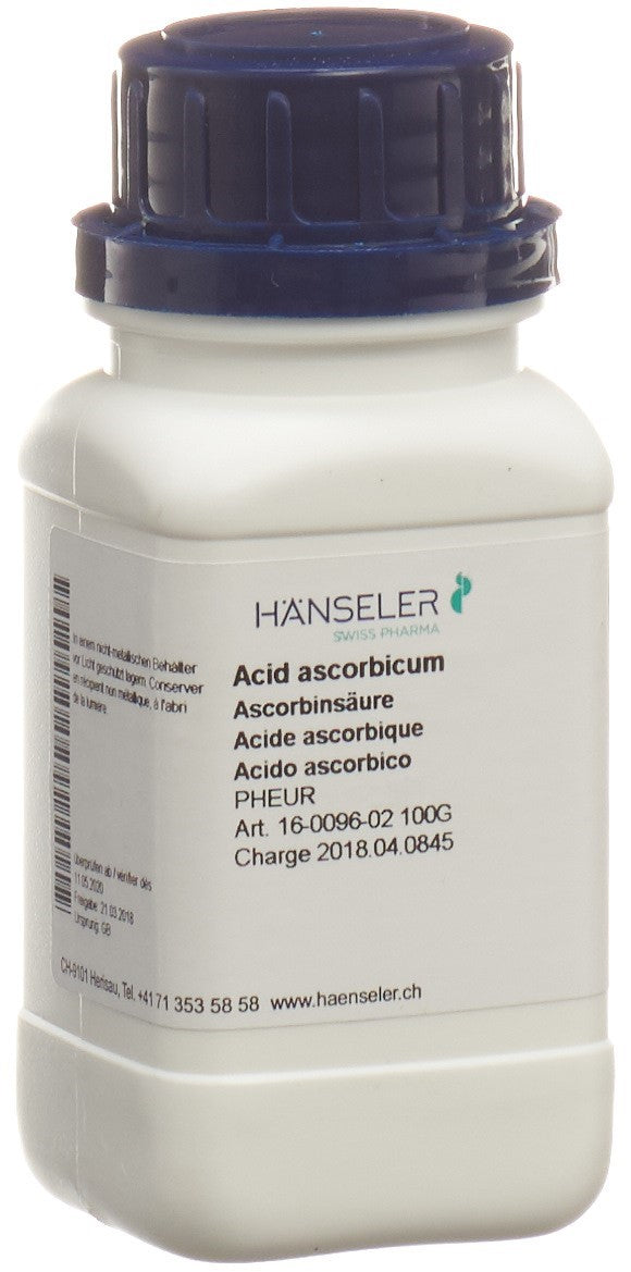 HÄNS Acide Ascorbique Vitamine C Pure 100 g
