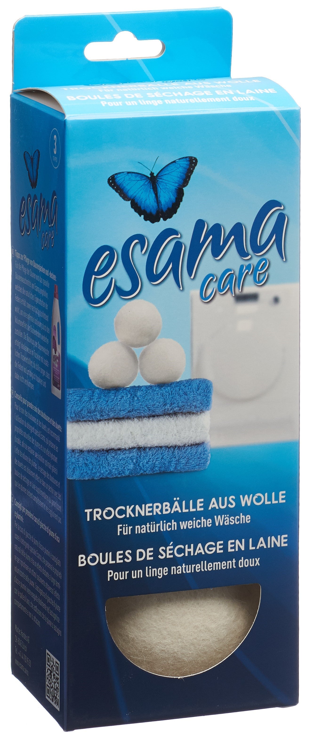 ESAMA Boules de Séchage Laine 3 Pièces | Écologique & Rapide