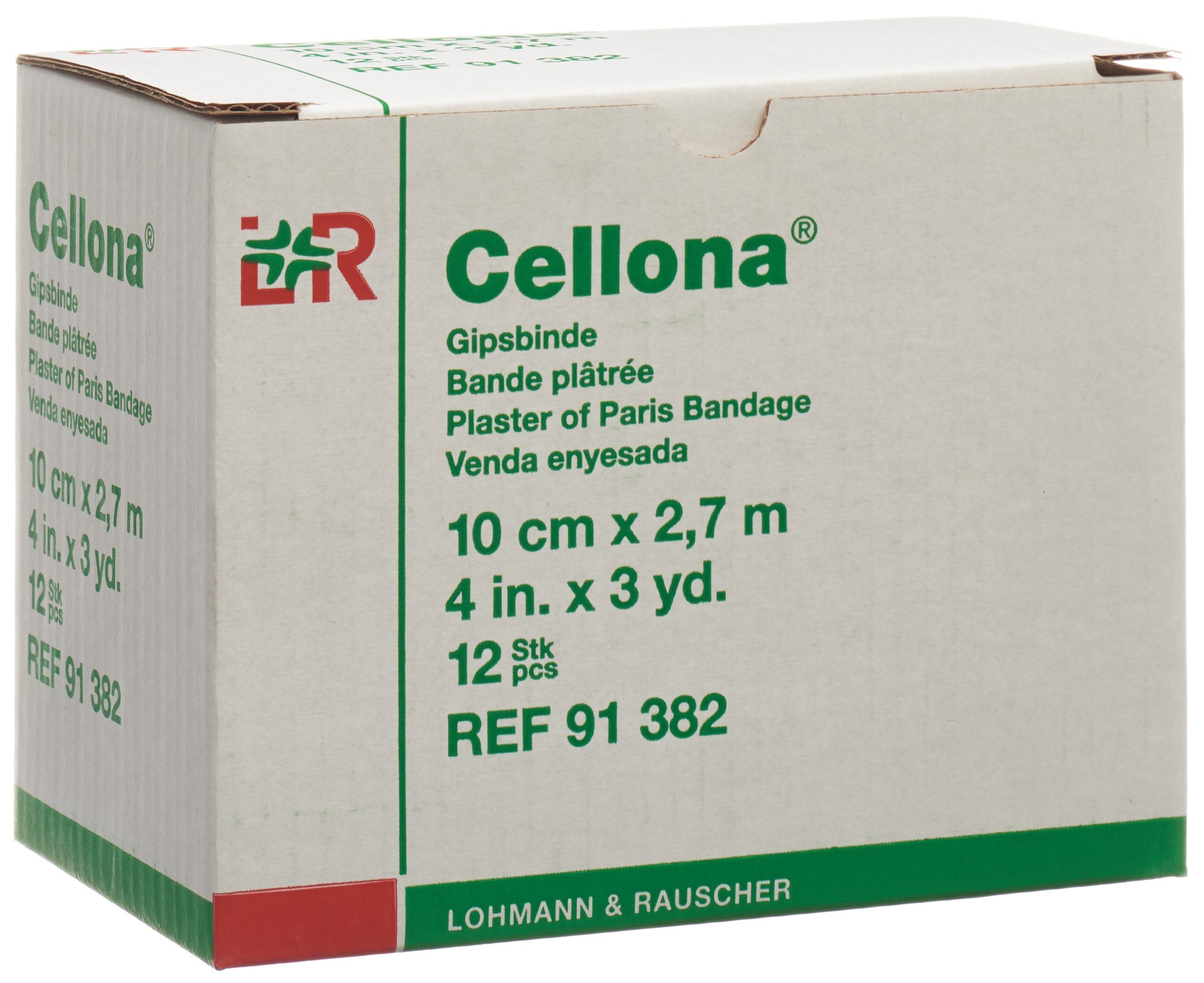 Cellona Bandes Plâtrées Crème 2.75m x 10cm | Lot de 12
