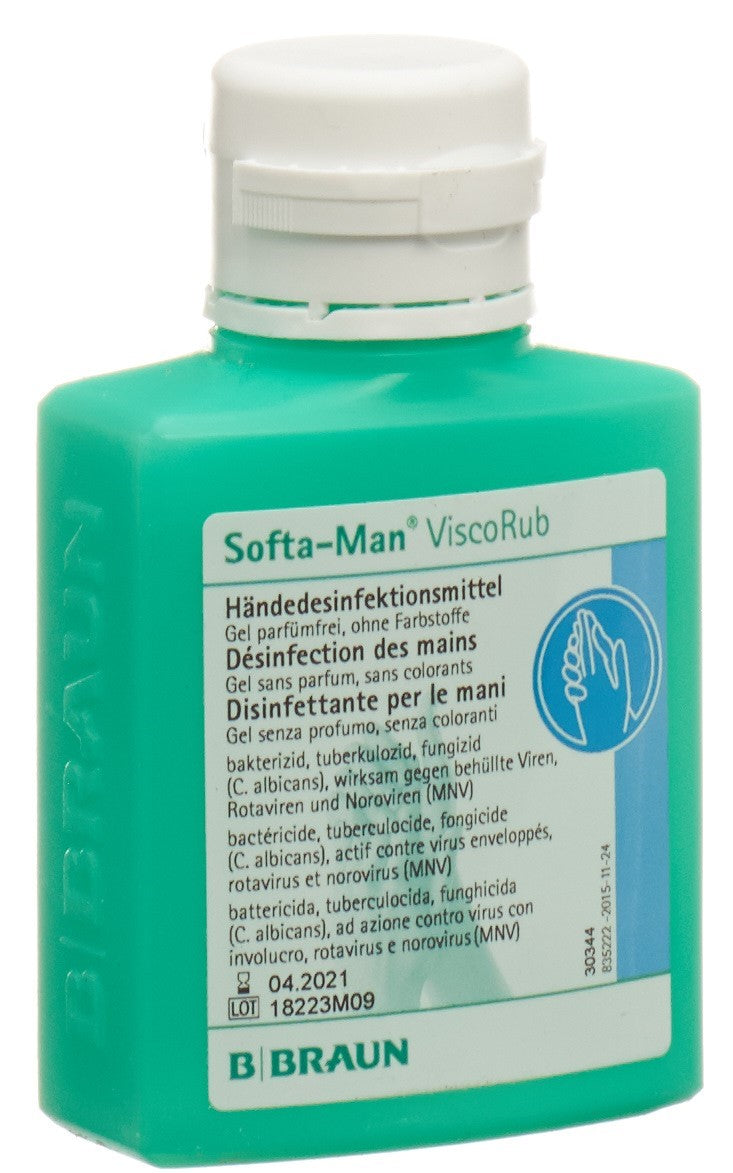 SOFTA-MAN VISCORUB Désinfectant Mains Gel 100 ml | Hygiène Efficace