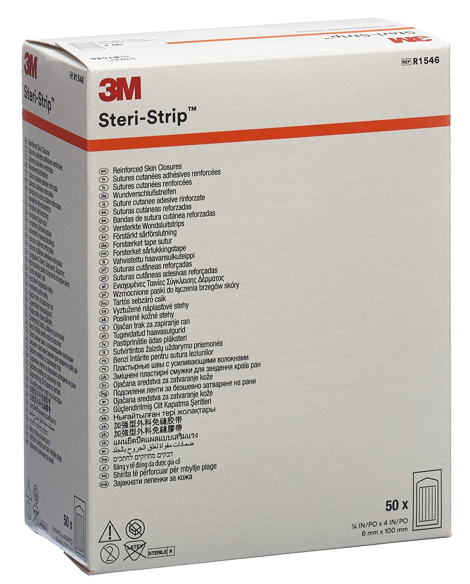 3M STERI STRIP 6x100mm bla renfor (nv) 50 x 10 pce