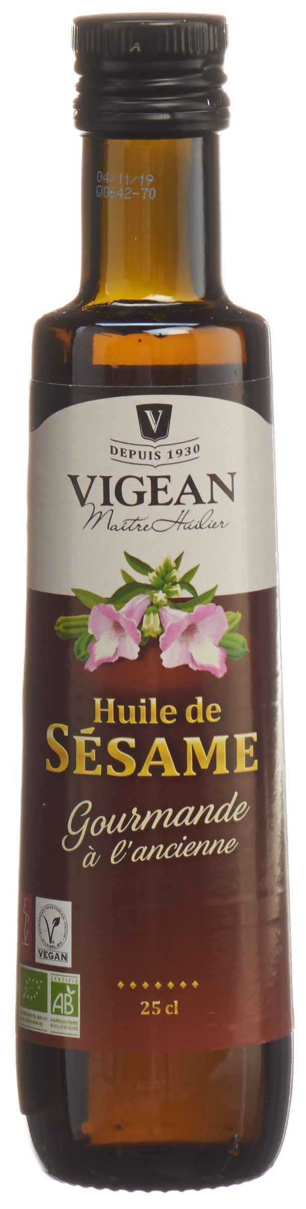 VIGEAN huile de sésame grille 250 ml
