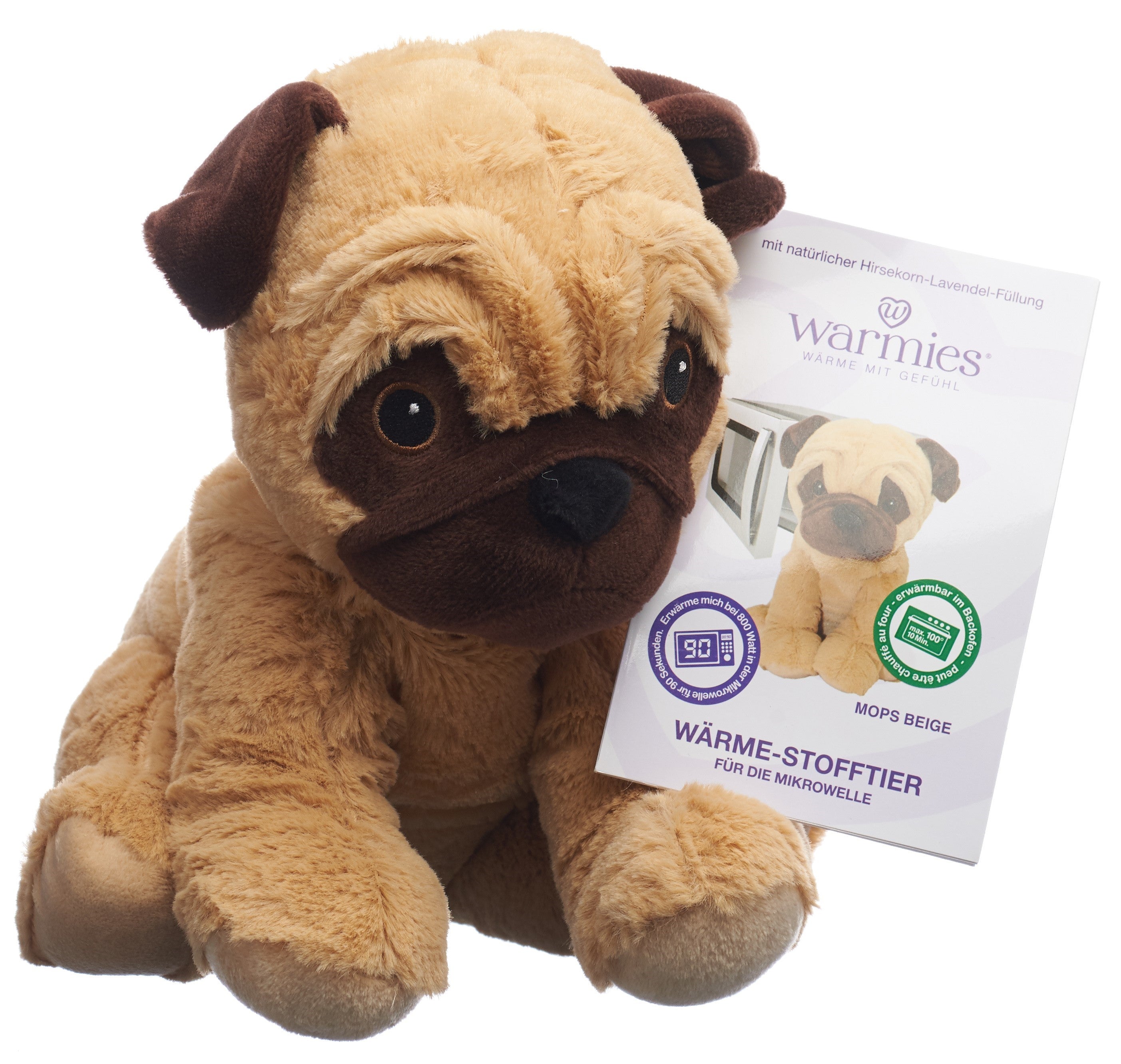 WARMIES peluche réchauffante carlin