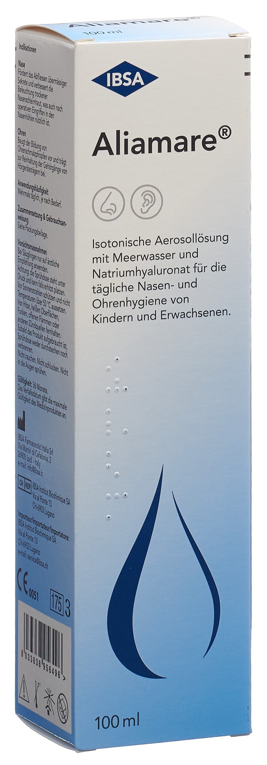 ALIAMARE Spray Nasal Hydratant 100 ml | Confort Respiratoire