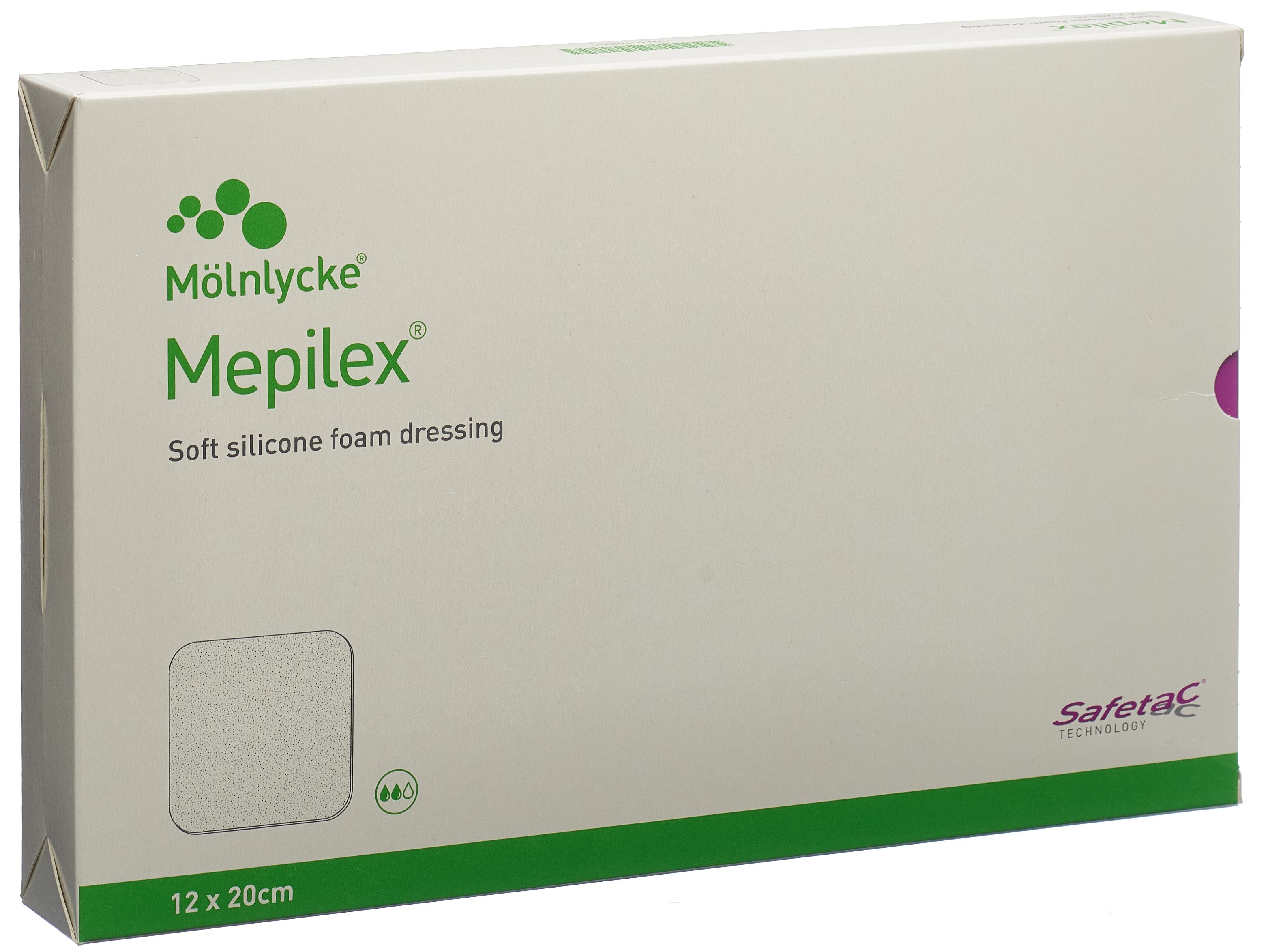Mölnlycke Mepilex Border Sacré Pansement Hydrocellulaire Safetac 12x20cm 5 Pièces