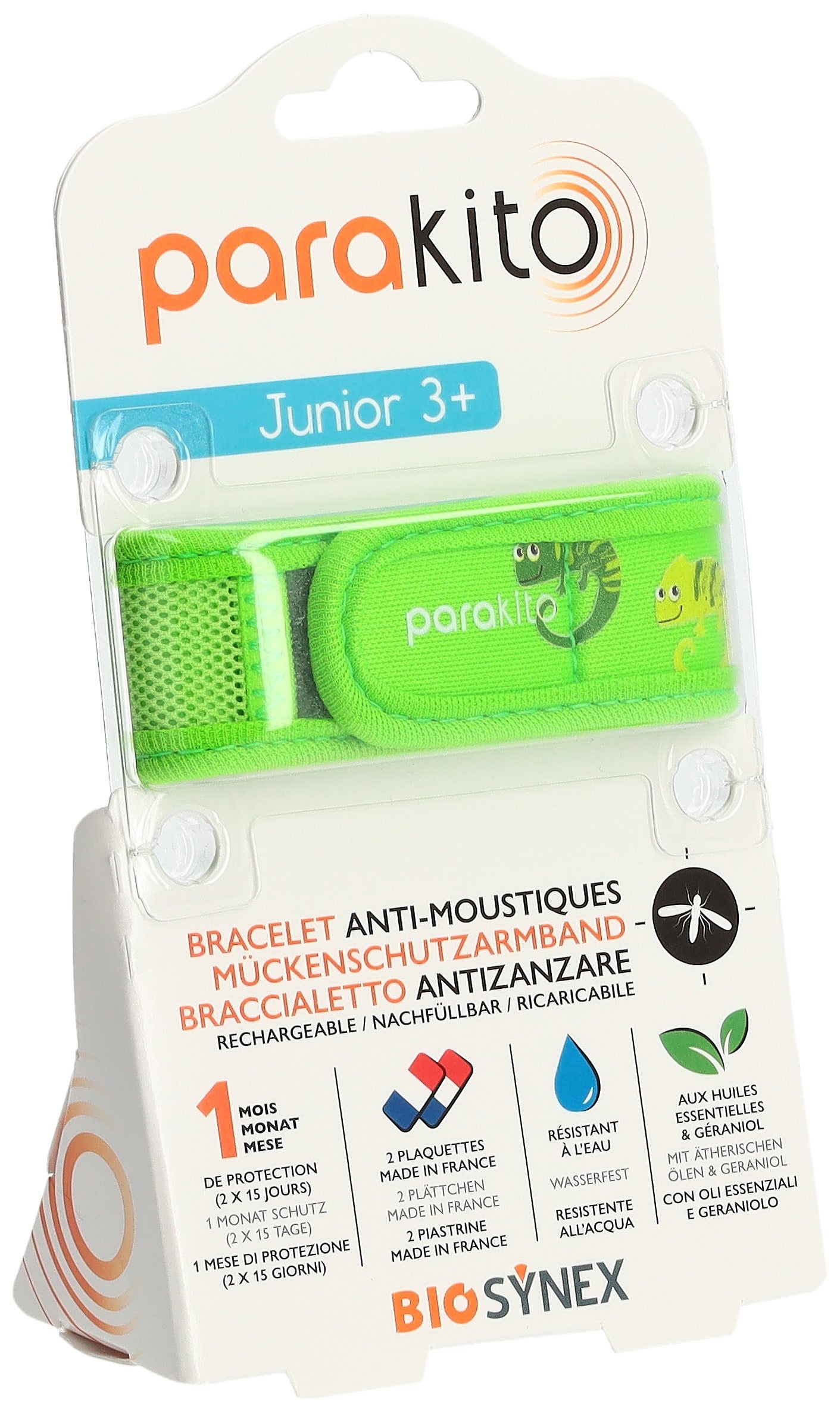 PARAKITO Bracelet Junior Caméléon Anti-Moustiques | Protection Efficace
