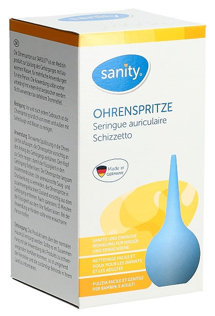 SANITY Poire Lavement Oreilles Adulte Gr11 206 ml Nettoyage Doux