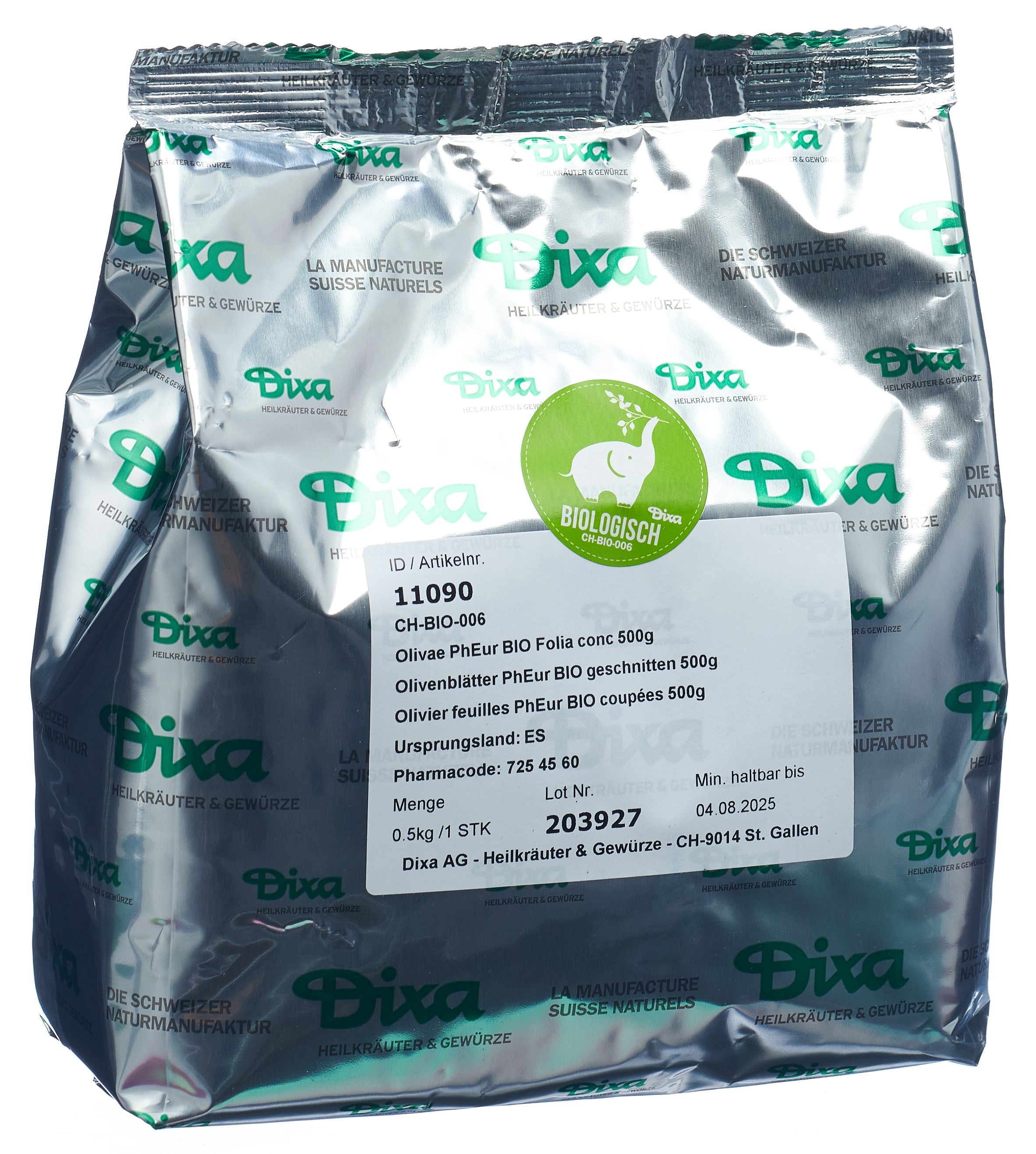 DIXA Olivier BIO feuilles coupées 500 g | Bien-être digestif