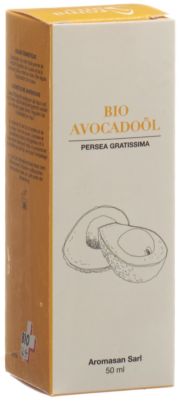 AROMASAN Huile Végétale Avocat Bio 50 ml | Soin Nourrissant