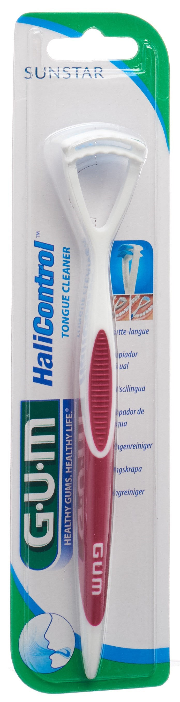 GUM HaliControl Nettoyeur Langue Anti Mauvaise Haleine | 1 Unité
