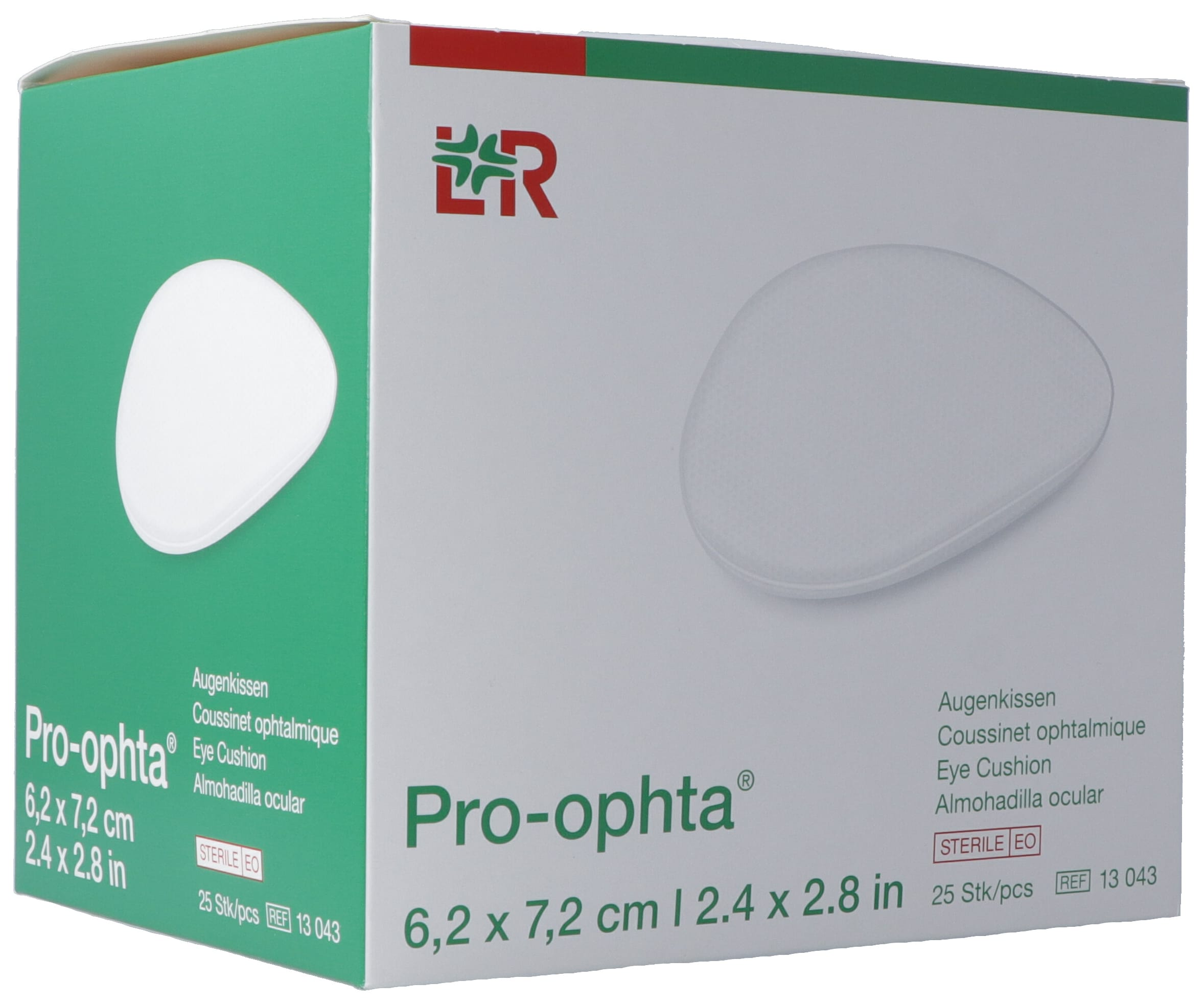 PRO-OPHTA Coussinet Ophtalmique Stérile 6.2 x 7.2 cm | 25 Pièces