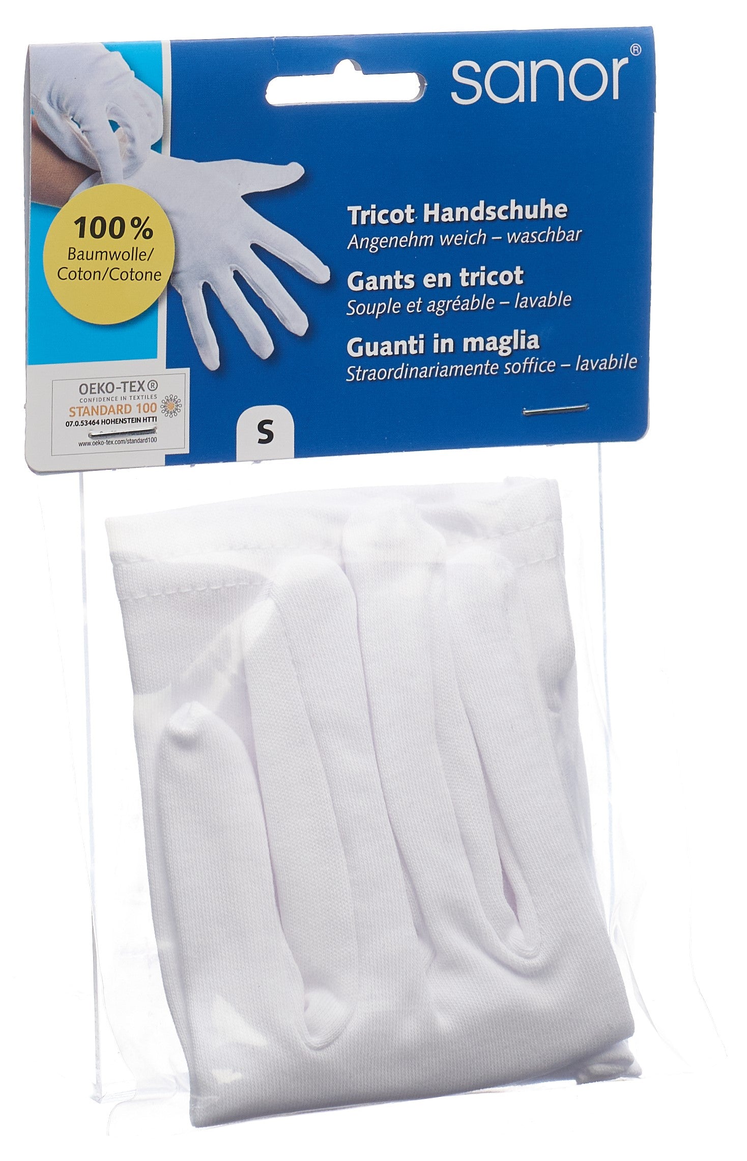 SANOR Gants Tricotés Confort Thermique S 1 Paire