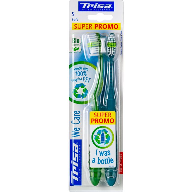 TRISA We Care Brosse à Dents Soft Duo | Soin Buccal Doux