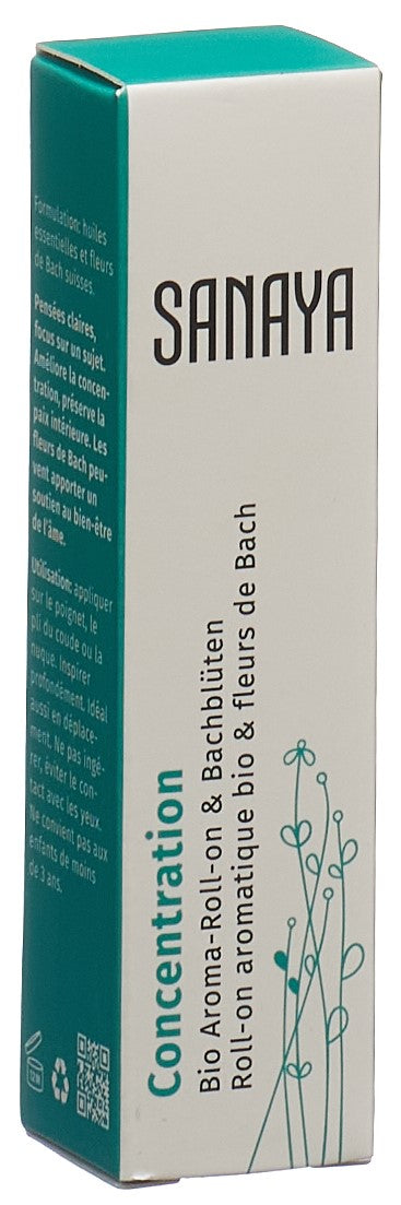 SANAYA Aroma&Fl Bach Roll-on Bio 10 ml Bien-être Apaisant