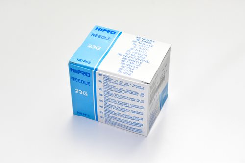 Nipro Aiguilles Seringue 0.6 x 25 mm Bleues | Boîte 100 Unités