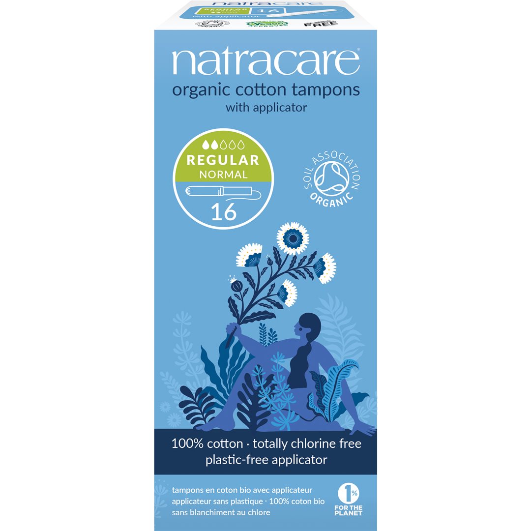 Natracare Tampons avec Applicateur Regular 16 Pièces | Confort & Protection