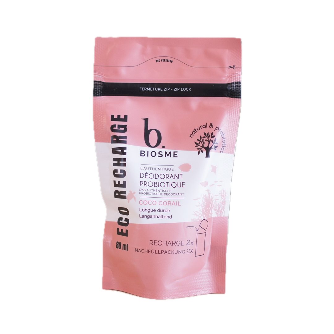 BIOSME Déodorant Probiotique Coco Corail Recharge 80 ml
