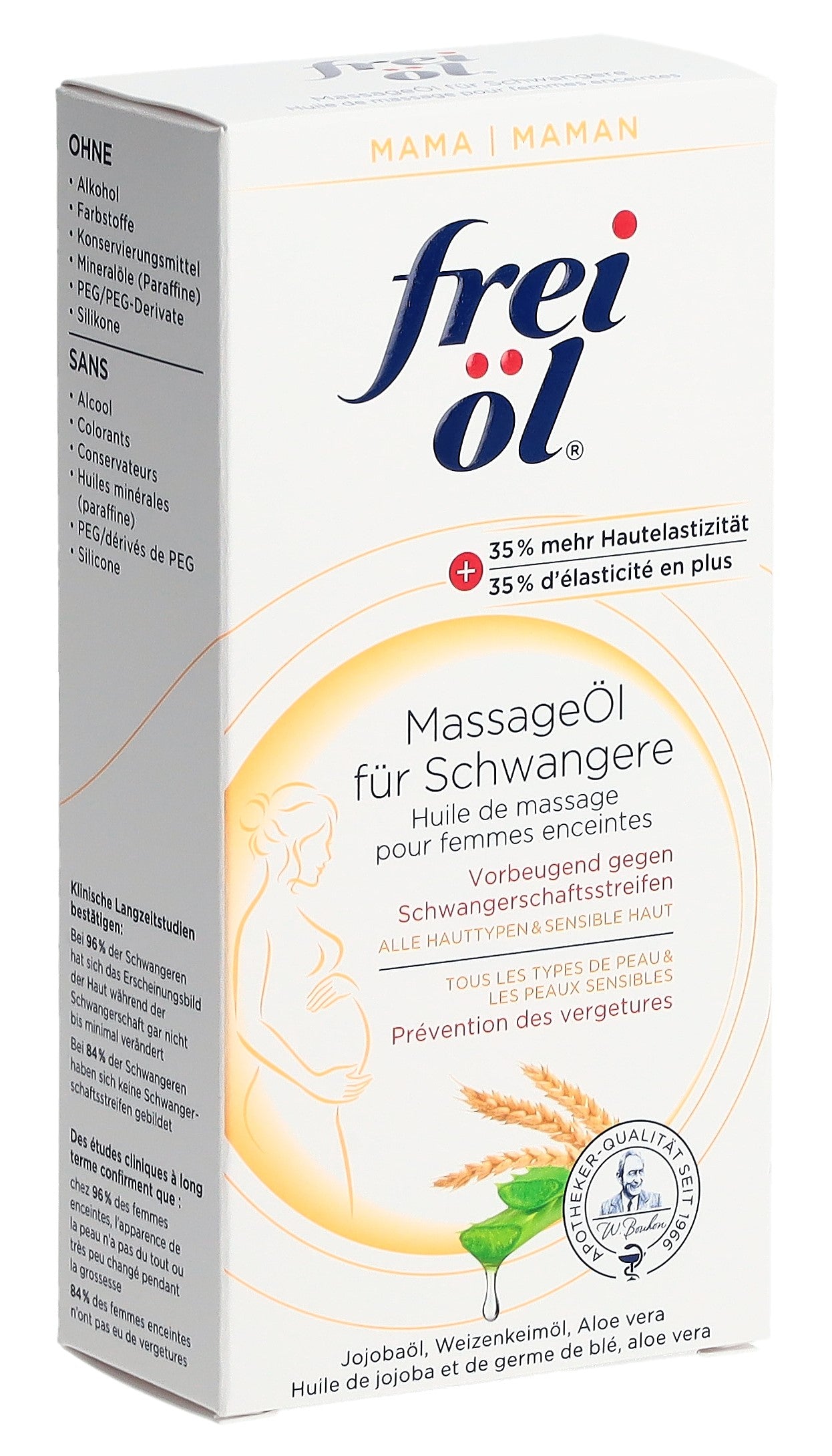 FREI ÖL Huile de Massage Grossesse Femme 125 ml | Soin Corps