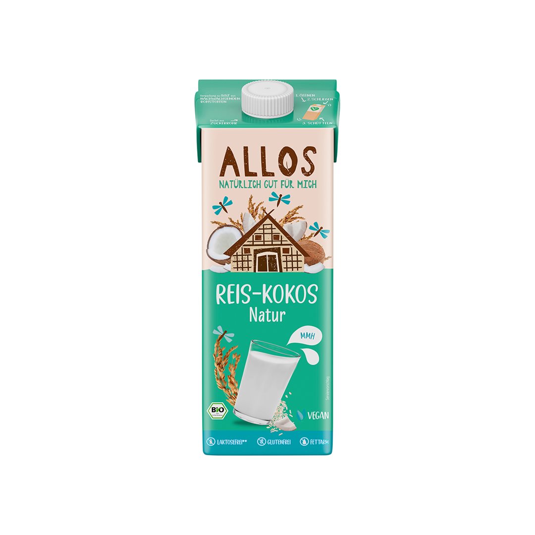 ALLOS Boisson Riz Coco Tetra 1 L Hydratation & Douceur | Sans Lactose