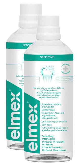 ELMEX SENSITIVE Bain de Bouche Apaisant Duo 2 x 400 ml