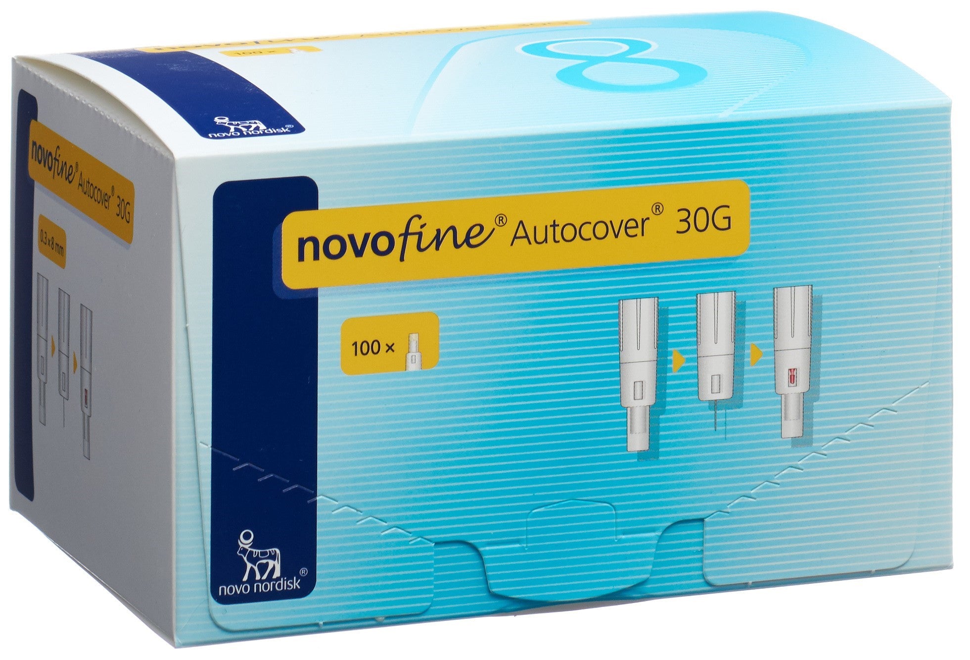 NOVOFINE Autocover Aiguilles Injection 30G 8mm Confortables | Boîte 100